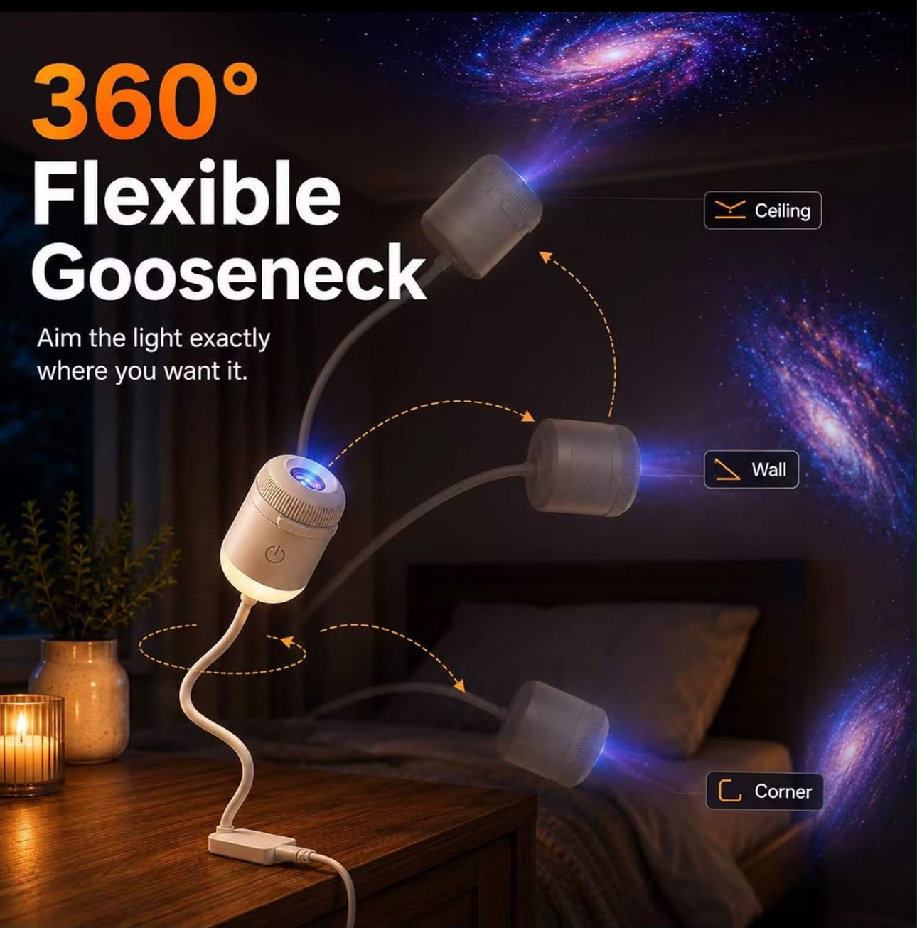 Galaxy Projector Night Light